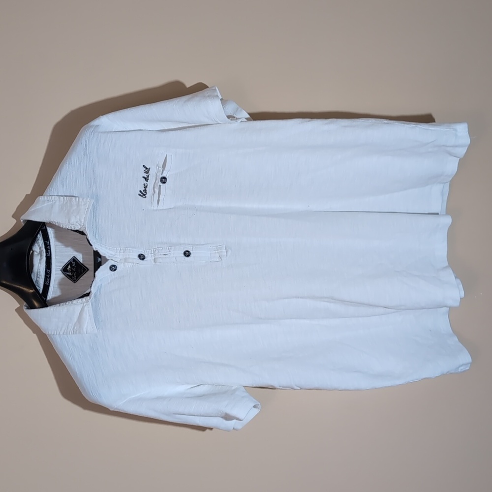 Blanc du Nil| White Short Sleeve Polo